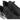 Black athletic shoes with visible brand logo on a white background