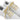White sneakers with yellow laces on a white background
