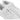 White sneakers with laces on a white background